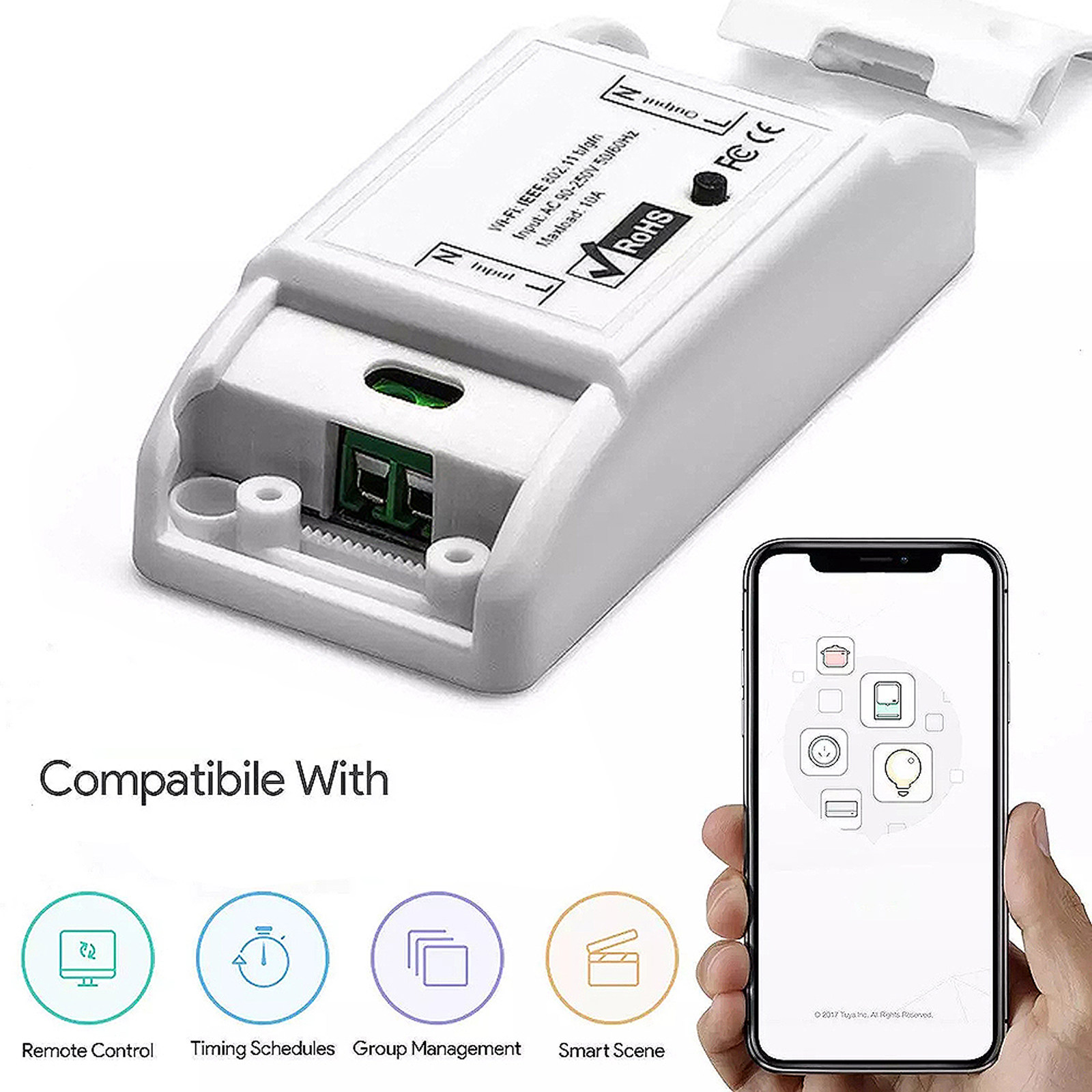 Universal Remote Control - 1Pcs WiFi Smart Switch Universal Home