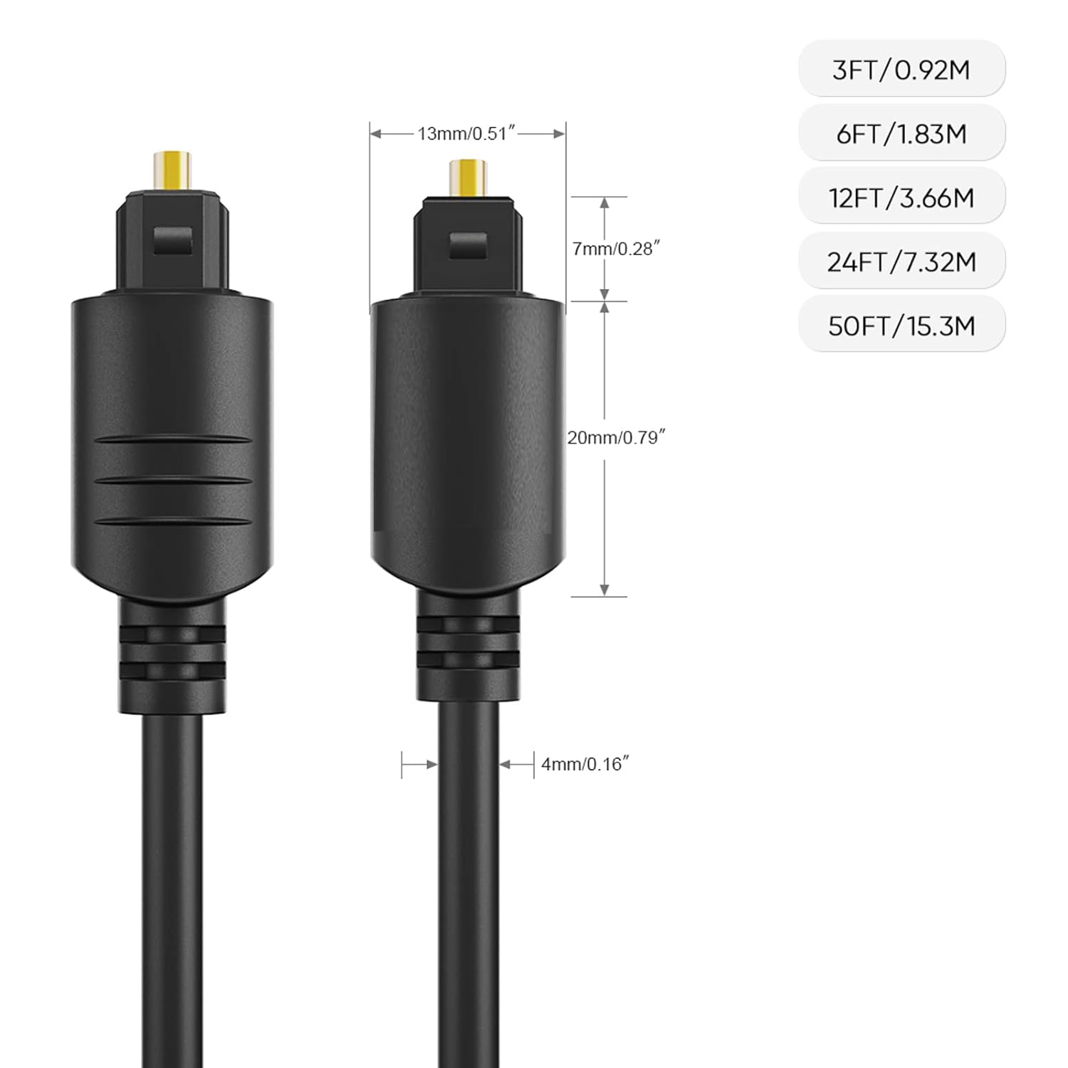 TOSLINK Optical Audio Cable, F - Home Cinema Cabasse ulasan dan harga