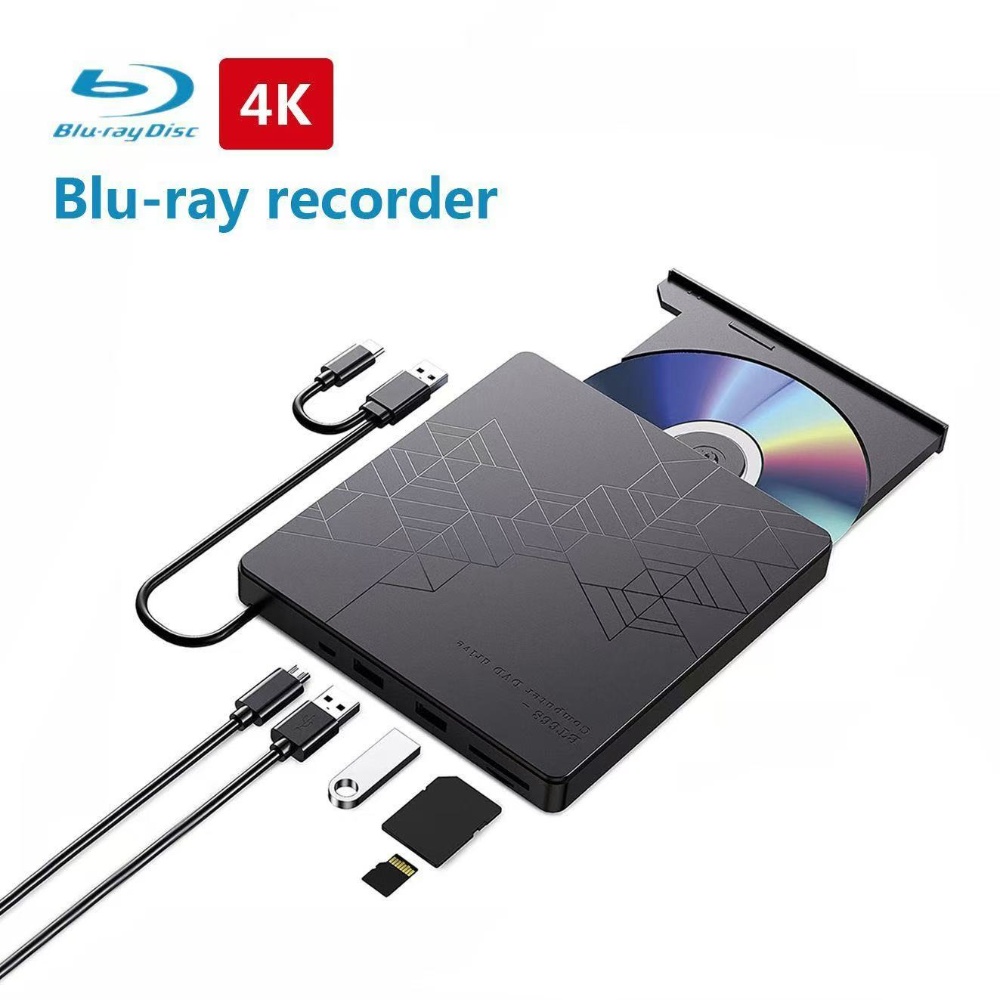 5-in-1 External Blu-ray Drive， - Blu Ray Disc Player ulasan dan harga