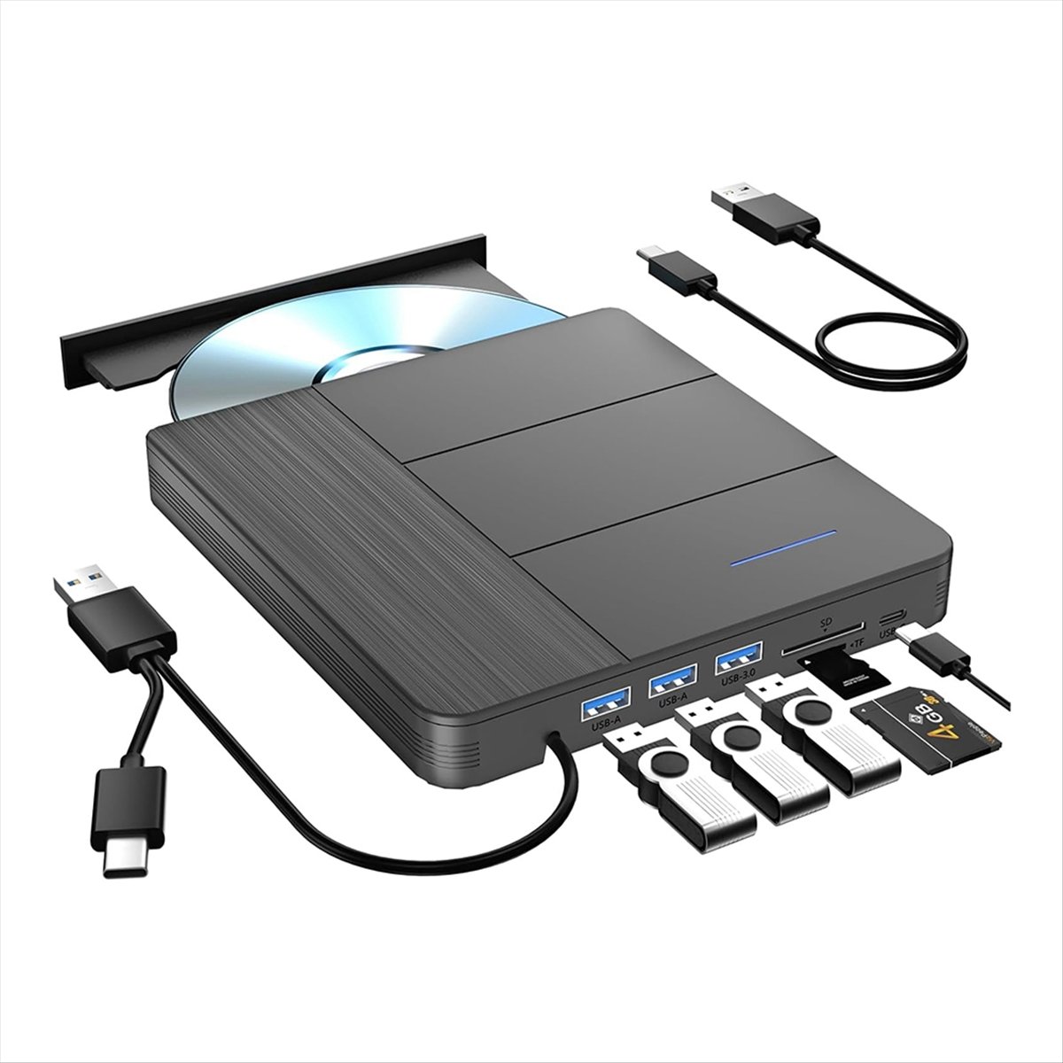 SCLS 7 in 1 External Blu-Ray D - Blu Ray Disc Player ulasan dan harga