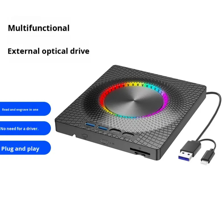 7 in 1 USB3.0&Type C CD DVD Pl - Blu Ray Disc Player ulasan dan harga