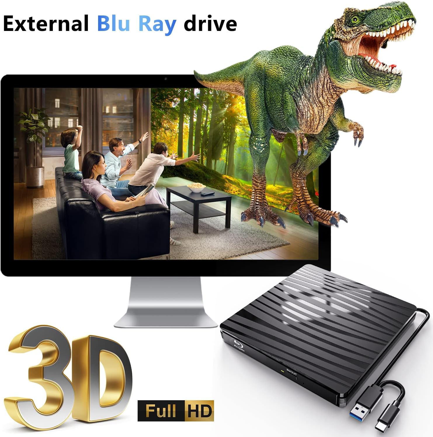 USB3.0 External Blu-ray Optica - Blu Ray Disc Player ulasan dan harga