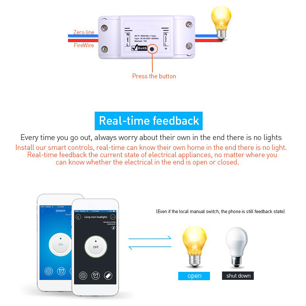 1Pcs WiFi Smart Switch Univers - Universal Remote Control ulasan dan harga